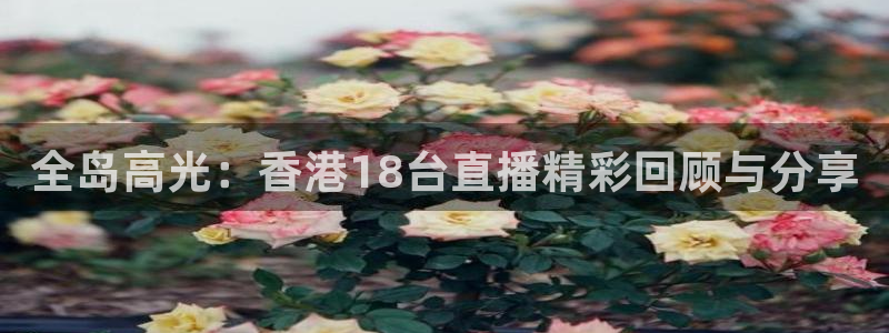 球神直播nba在线直播免费观看：全岛高光：香港18台直播精彩回顾与分享